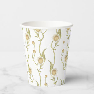 Wildblume Floral Boho Daisy Chain Pappbecher