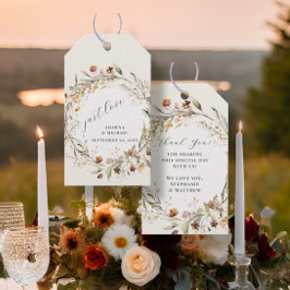 Wildblume Floral BOHO Herbstzeremonie Wreath Weddi Geschenkanhänger