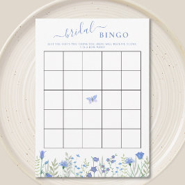 Wildblume Floral Brautparty Bingo Game Cards Einladung