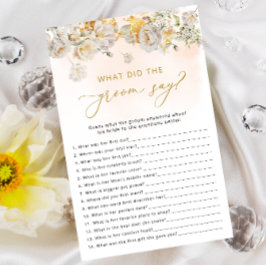 Wildblume Floral Brautparty Game