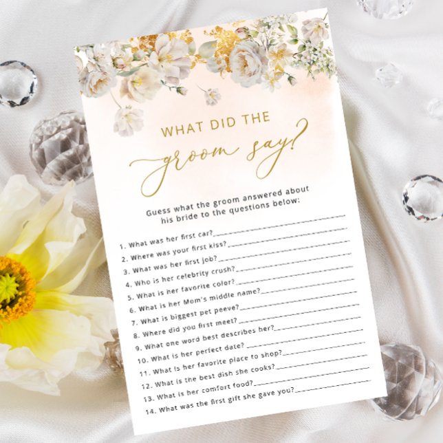 Wildblume Floral Brautparty Game (Von Creator hochgeladen)