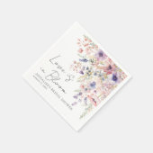 Wildblume Floral Brautparty Napkins Serviette (Ecke)