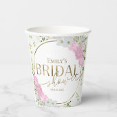 Wildblume Floral Brautparty Pappbecher (Vorderseite)