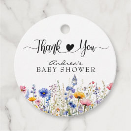 Wildblume Floral | Brautparty Vielen Dank Geschenkanhänger
