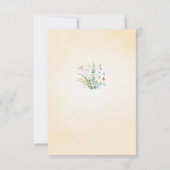 Wildblume Floral Colorful Birthday Girl Guest Dankeskarte (Rückseite)