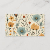 Wildblume Floral Frame Baby Showe Books für Baby Begleitkarte (Rückseite)