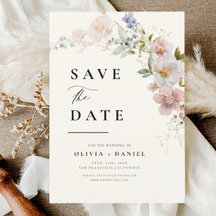 Wildblume Floral Garden Boho Save the Date