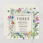 Wildblume | Floral Geburtstag | Jedes Alter Einladung (Vorne/Hinten)