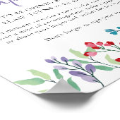 Wildblume Floral Geburtstag Zeit Kapselspiel Poster (Ecke)