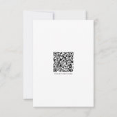 Wildblume Floral Moderner QR-Code RSVP Karte (Rückseite)