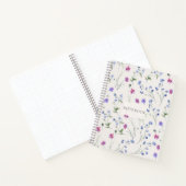 Wildblume Floral Muster Plane Notizblock (Innenseite)