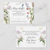 Wildblume Floral n Bewässerungsfarbe Windelwanne Begleitkarte (Vorne/Hinten)