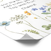 Wildblume Floral neutrale Momosa Bar Poster (Ecke)