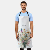 Wildblume Floral Schürze (Getragen)