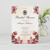 Wildblume Floral Spring Brautparty Einladung (Stehend Vorderseite)