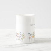 Wildblume Floral Wedding Couple Gift Porzellantasse (Vorderseite)