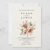 Wildblume Floral Wedding Einladung (Vorderseite)