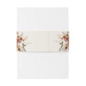 Wildblume Floral Wedding Einladung Bauchband Einladungsbanderole (Rückseitenbeispiel)