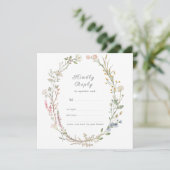 Wildblume Floral Wedding Greenery Freundly Antwort (Stehend Vorderseite)