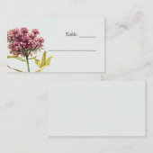 Wildblume Floral Wedding Platzkarte (Vorne/Hinten)