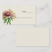 Wildblume Floral Wedding Platzkarte (Vorne/Hinten)