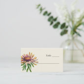 Wildblume Floral Wedding Platzkarte (Stehend Vorderseite)