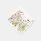 Wildblume Floral Wedding Serviette (Ecke)