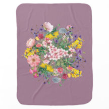 Wildblume Floral Wild Meadow Bloom Baby Blanket