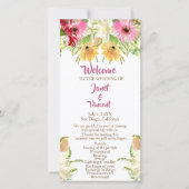 Wildblume Florale Hochzeitsfeier (Vorderseite)