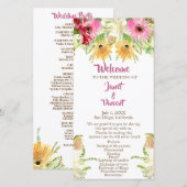 Wildblume Florale Hochzeitsfeier (Vorne/Hinten)