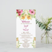 Wildblume Florale Hochzeitsfeier (Stehend Vorderseite)