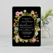 Wildblume Florenz Folieneinladung (Stehend vorne)