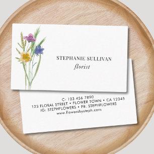 Wildblume Florist Business Card Visitenkarte