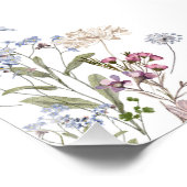 Wildblume Foto 100. Geburtstag Begrüßungszeichen Poster (Ecke)