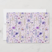 Wildblume Foto Geburtstag Danke Karte (Rückseite)