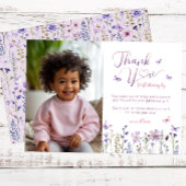 Wildblume Foto Geburtstag Danke Karte