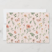 Wildblume Foto Geburtstag Dankeskarte (Rückseite)