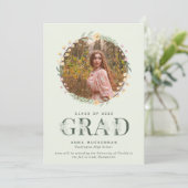 Wildblume Foto Girl Abschluss Ankündigung (Stehend Vorderseite)