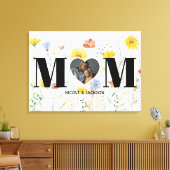 Wildblume Foto Name Muttertag Leinwanddruck (Insitu (Wohnzimmer))