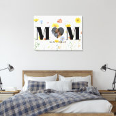 Wildblume Foto Name Muttertag Leinwanddruck (Insitu (Schlafzimmer))