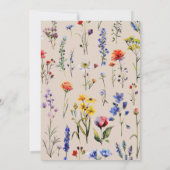 Wildblume Foto SURPRISE 60. Geburtstagskampagne Einladung (Rückseite)