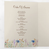 Wildblume Foto Tri-Fold Beerdigung Programm (Innen Erste Seite)