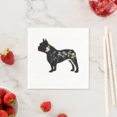 Wildblume French Bulldog Serviette (Beispiel)