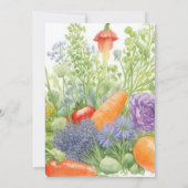 Wildblume Fresh Baby Dusche Einladung (Rückseite)