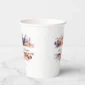 Wildblume, frisch, Handschrift, Hochzeit Pappbecher (Rechts)