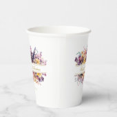 Wildblume, frisch, Handschrift, Hochzeit Pappbecher (Rechts)