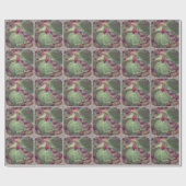Wildblume Frohe Ostern Geschenkpapier (Flach)