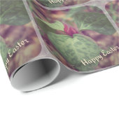 Wildblume Frohe Ostern Geschenkpapier (Rolleneckpunkt)