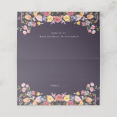 Wildblume Fruchtsaison Meadogarten Hochzeit I Platzkarte (Außenseite Aufgefaltet)