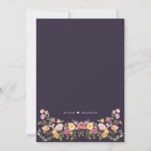 Wildblume Fruchtsaison Meadogarten Hochzeit I Save The Date (Rückseite)